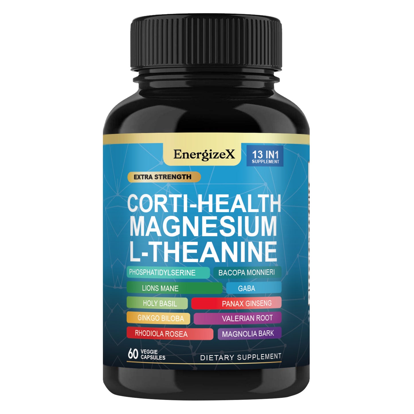 Energizex-Cortisol & Myo-Inositol Supplement Bundle, Stress Support & Metabolic Health, 60 & 60 Veggie Capsules with Cortisol, Myo-Inositol, Collagen & Extra Strength Ingredients